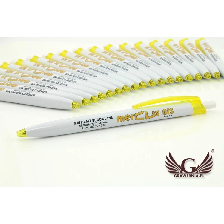 Długopisy plastikowe MILO - druk UV - DP009