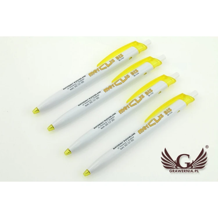 Długopisy plastikowe MILO - druk UV - DP009