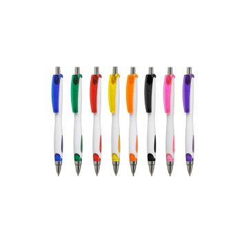 Długopisy plastikowe VIKI WHITE - druk UV - DP011