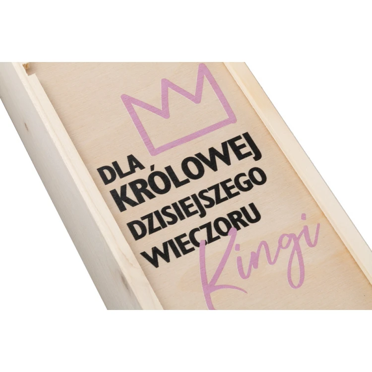 Drewniana skrzynka na alkohol - wieczór panieński - SK013