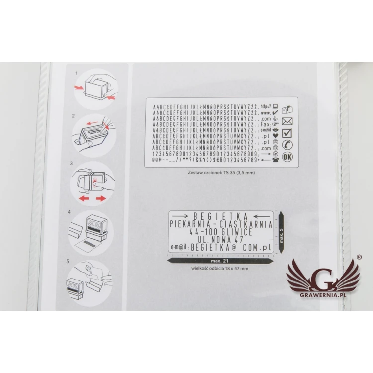 Drukarenka pieczątka Colop Printer 30/1 - wym odbicia: 47x18mm - COL021