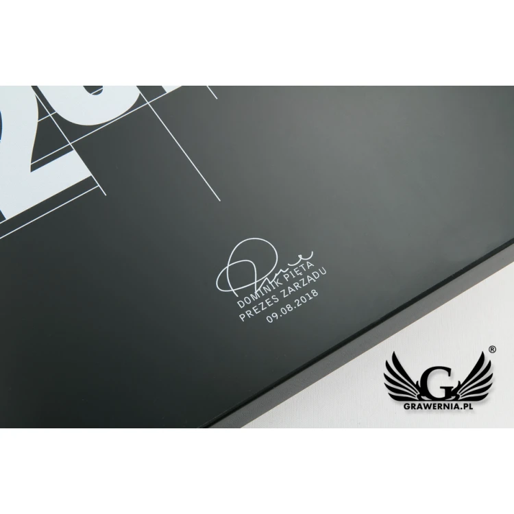 Dyplom biznesowy exclusive black - wymiary: 400x300mm - DUV028