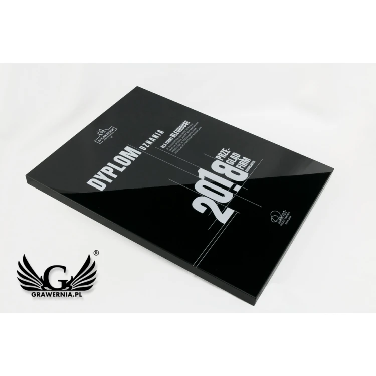 Dyplom biznesowy exclusive black - wymiary: 400x300mm - DUV028