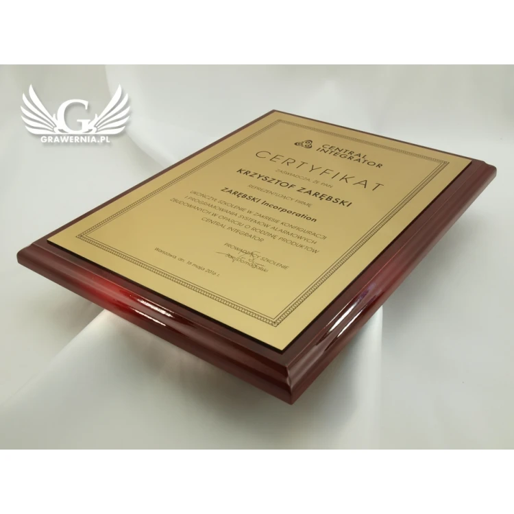 Certyfikat Classic Exclusive - DCE001