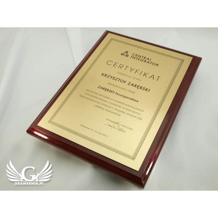 Certyfikat Classic Exclusive - DCE001