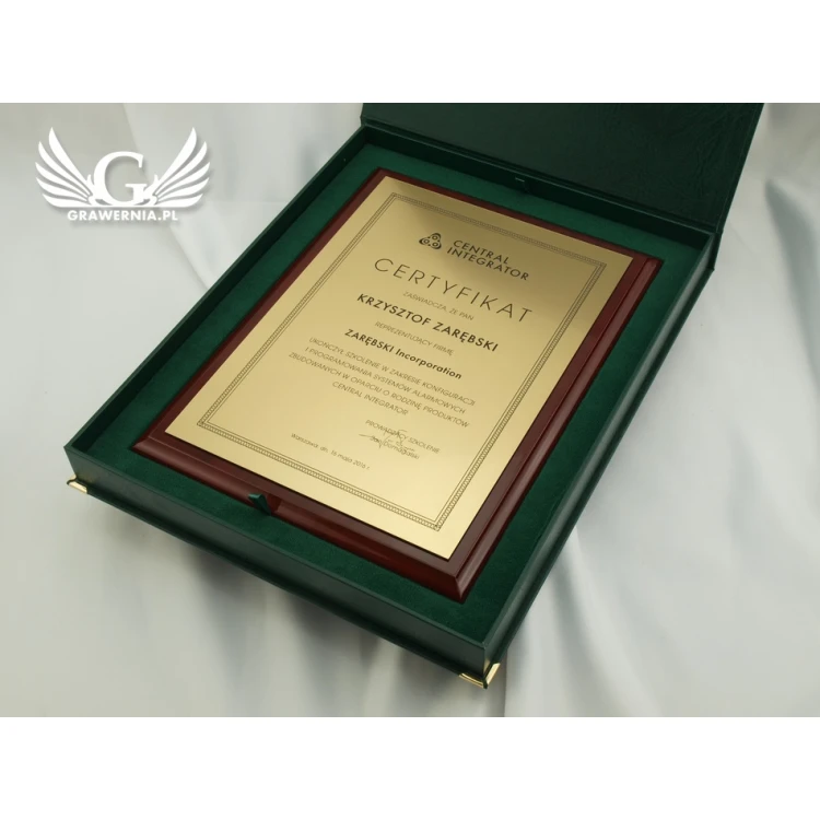 Certyfikat Classic Exclusive - DCE001