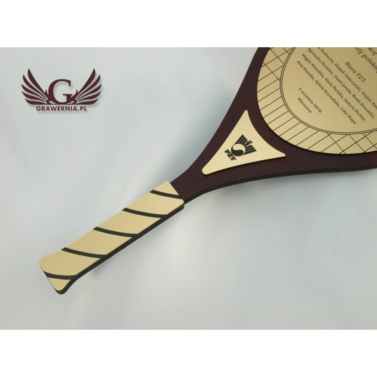 DYPLOM DREWNIANY RAKIETA TENISOWA - DRE007