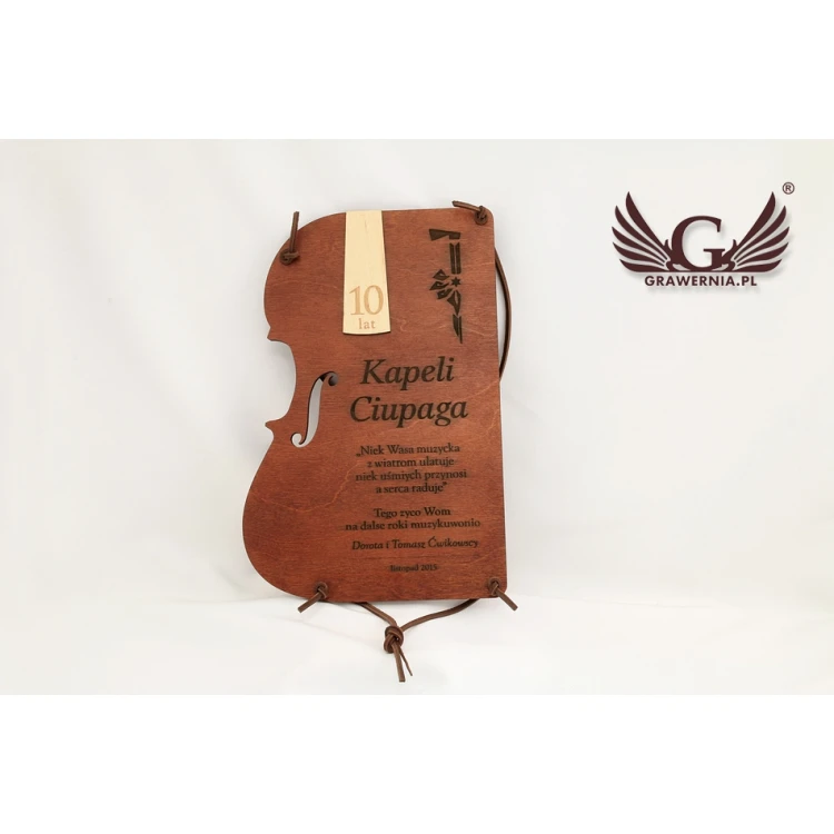 DYPLOM DREWNIANY SKRZYPCE - DRE004