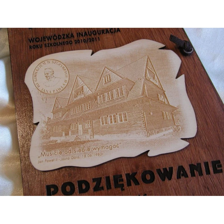 DYPLOM DREWNIANY Z FOTOGRAFIĄ - DRE003