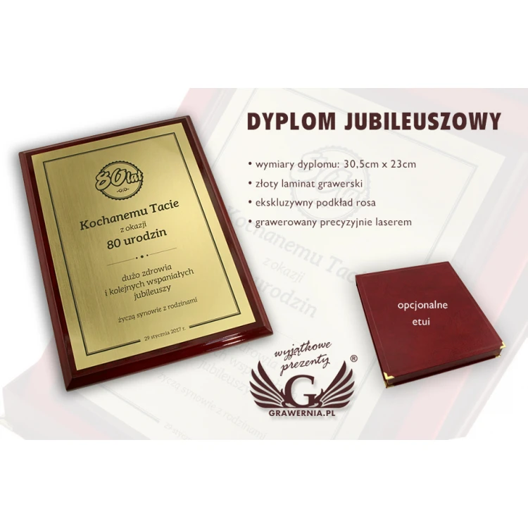 Dyplom Jubileuszowy Exclusive - DCE003