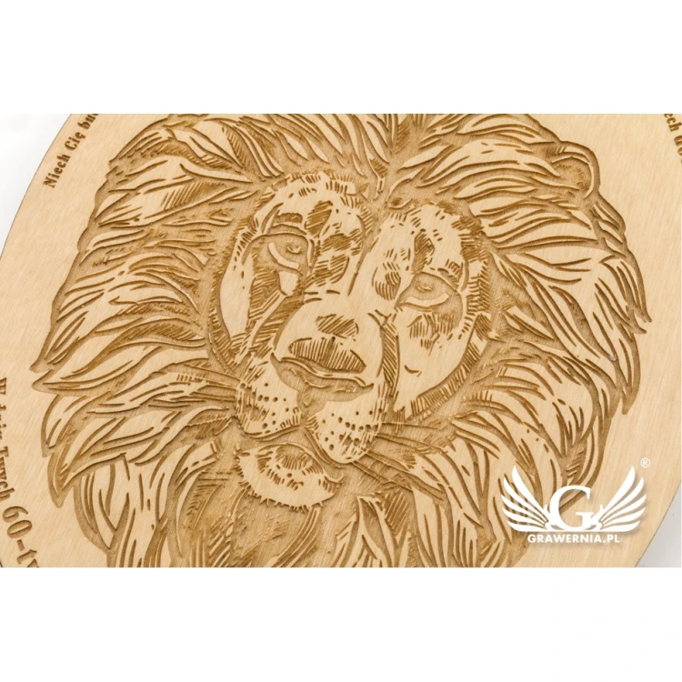 Dyplom drewniany Owal Retro - wym: 146x186mm - NAT022 