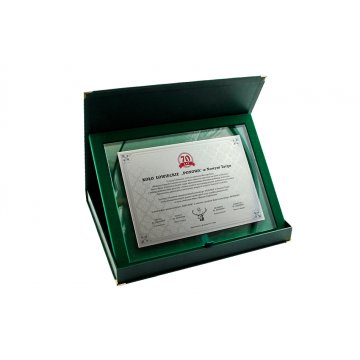 Dyplom jubileuszowy - poziomy - kolorowy druk UV - DUV021
