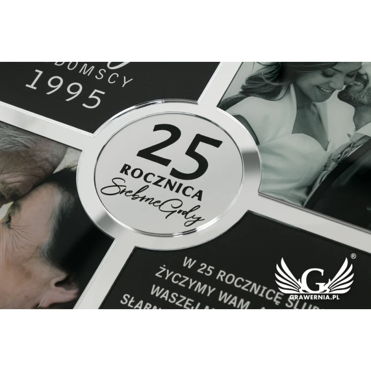 Dyplom Jubileuszowy Quatro Silver - srebrne lustro - DS026