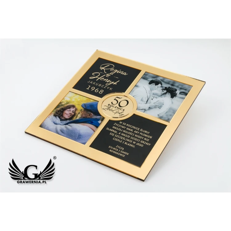 Dyplom Jubileuszowy Quatro Gold - złote lustro - DS023