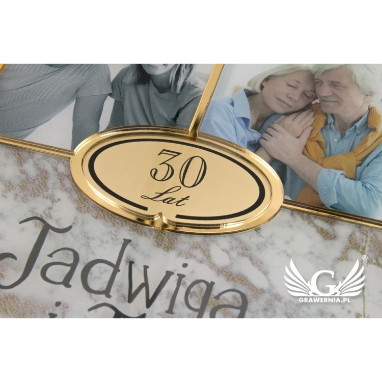 Dyplom Jubileuszowy Trio Gold - złote lustro - DS025