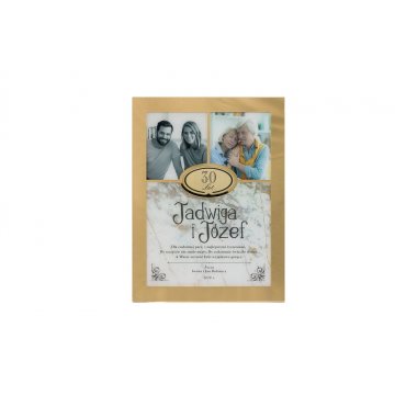 Dyplom Jubileuszowy Trio Gold - złote lustro - DS025