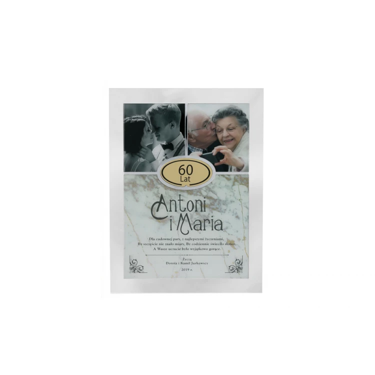 Dyplom Jubileuszowy Trio Silver - srebrne lustro - DS024
