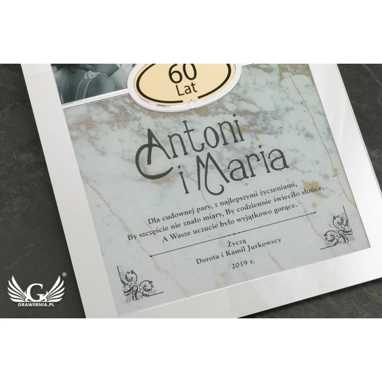 Dyplom Jubileuszowy Trio Silver - srebrne lustro - DS024