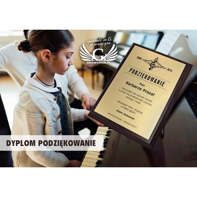 DYPLOM MD2 - gold - podziękowanie dla nauczyciela - DS035