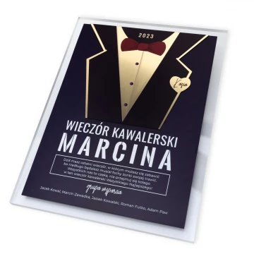 Dyplom na wieczór kawalerski - kolorowy druk UV - DUV092