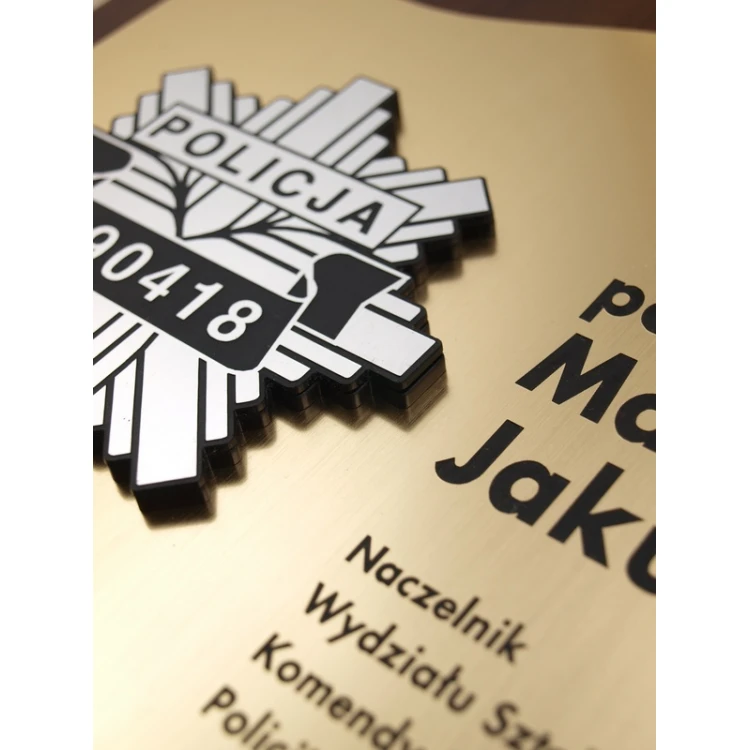 Dyplom pamiątkowy z logo Policji - SL014