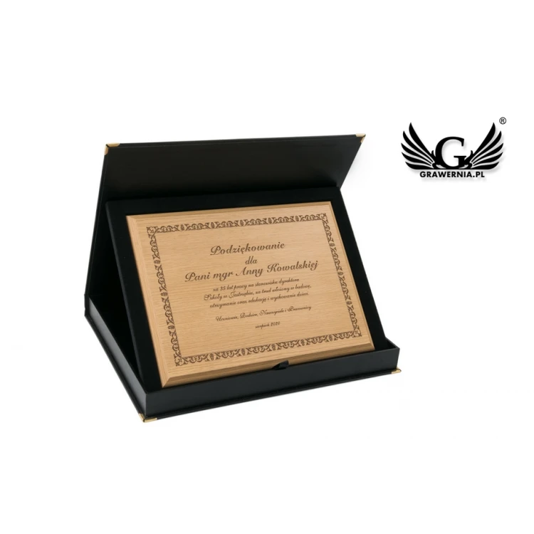 Dyplom Prospekt grawerowany laserem - wym: 305x228mm - DS029