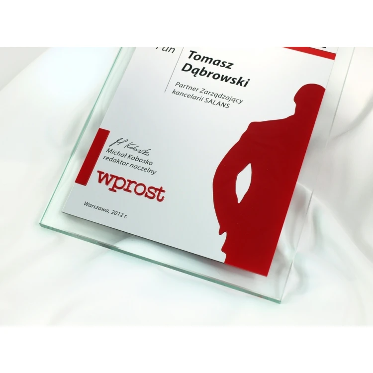 DYPLOM SZKLANY - DSZ020 - pionowy