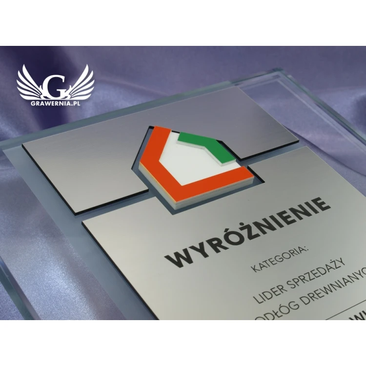 DYPLOM SZKLANY - DSZ041 - pionowy