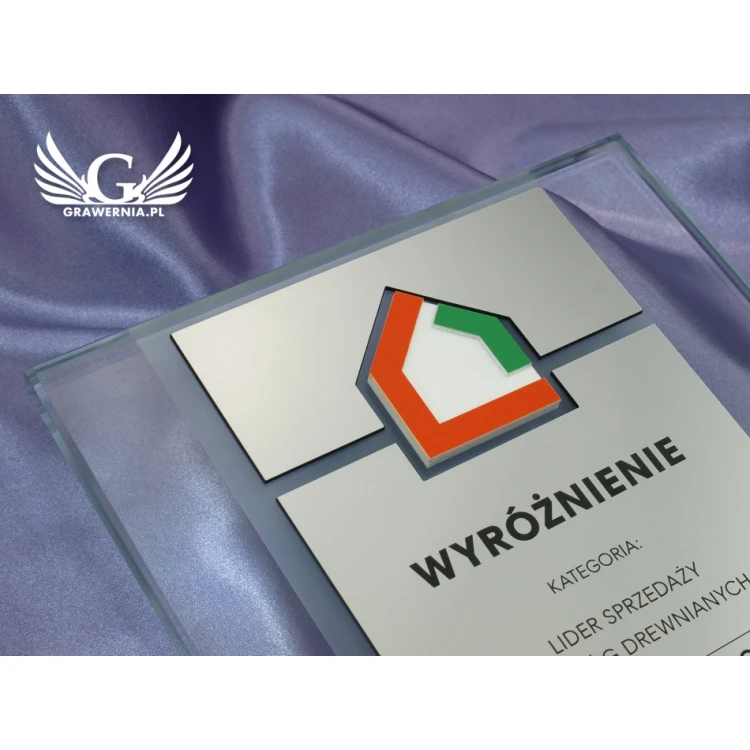 DYPLOM SZKLANY - DSZ041 - pionowy