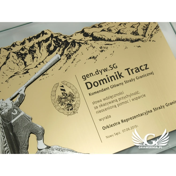 DYPLOM SZKLANY - DSZ042 - poziomy
