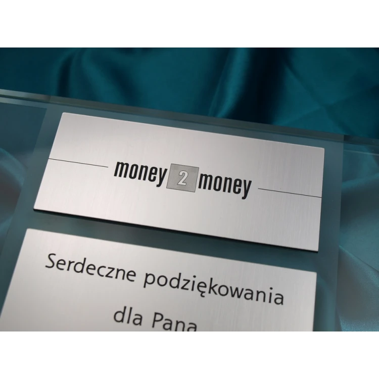 DYPLOM SZKLANY - DSZ012 - Certyfikat, Podziękowanie, Wyróżnienie