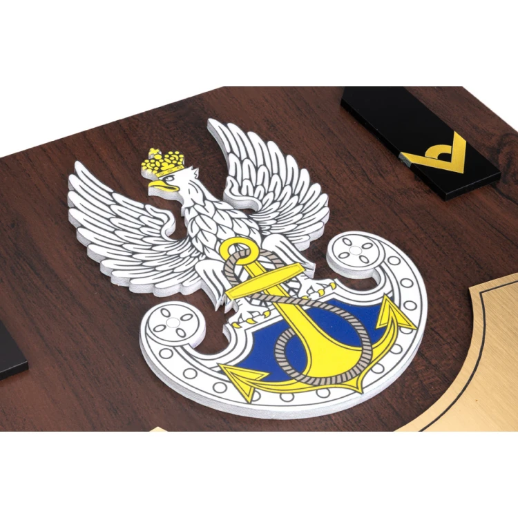 Dyplom uznania dla chorążego - kolorowy druk UV i wypukły logotyp - DUV063
