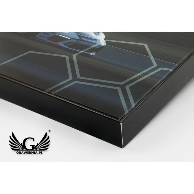 Dyplom uznania exclusive black glass - wymiary: 400x300mm - DUV060