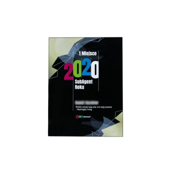 Dyplom uznania exclusive black - wymiary: 400x300mm - DUV055
