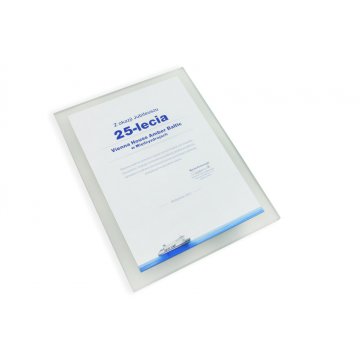 Dyplom uznania - kolorowy druk UV - DUV008
