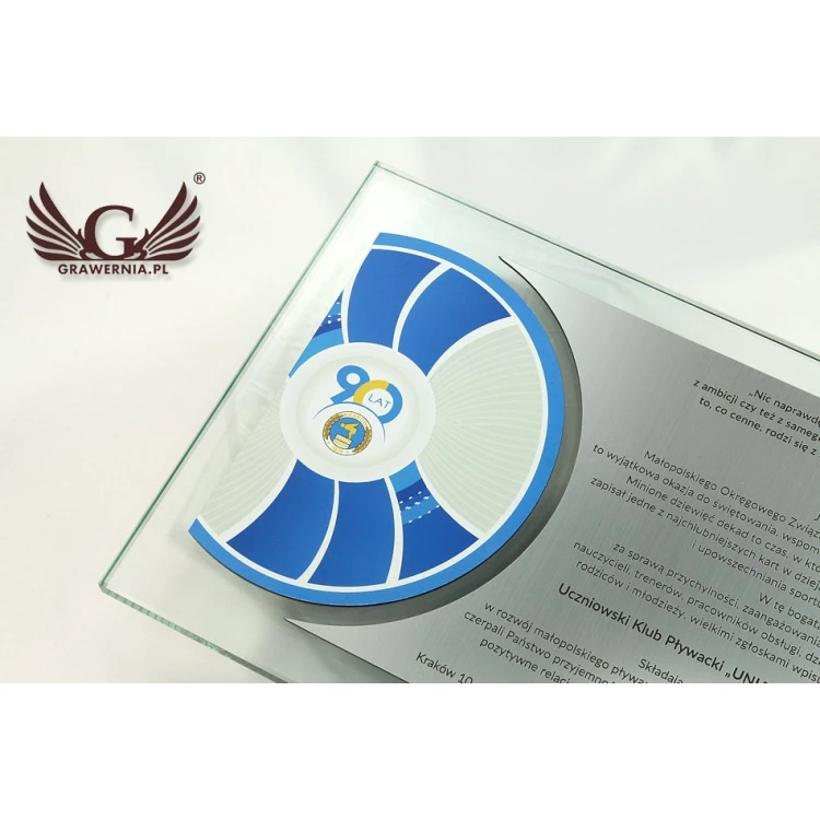 Dyplom uznania - poziomy - kolorowy druk UV - DUV015 