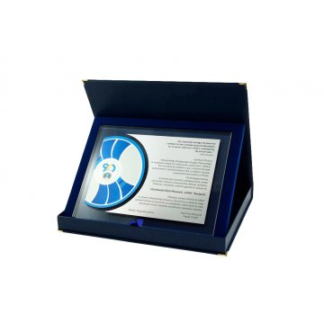 Dyplom uznania - poziomy - kolorowy druk UV - DUV015 