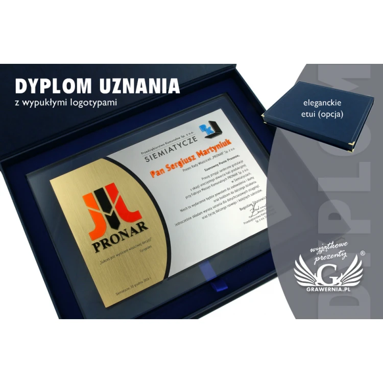 Dyplom Uznania - SL050 - poziomy