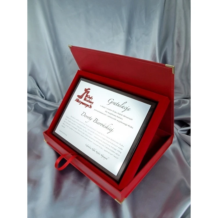 Dyplom z akrylowym logo - SL032