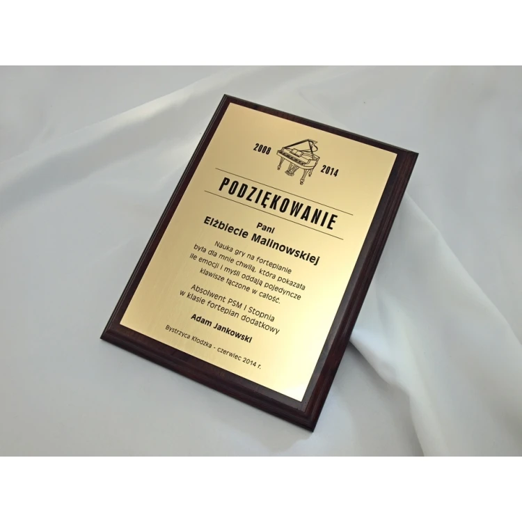 DYPLOM MD2 - gold - podziękowanie dla nauczyciela - DS035