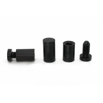 Dystans aluminiowy do szyldów i tabliczek - czarny - średnica 13mm - DDS012