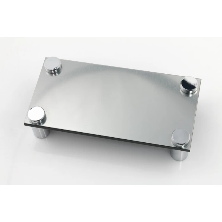 Dystans aluminiowy do szyldów i tabliczek - srebrny chromowany - średnica 13mm - DDS037