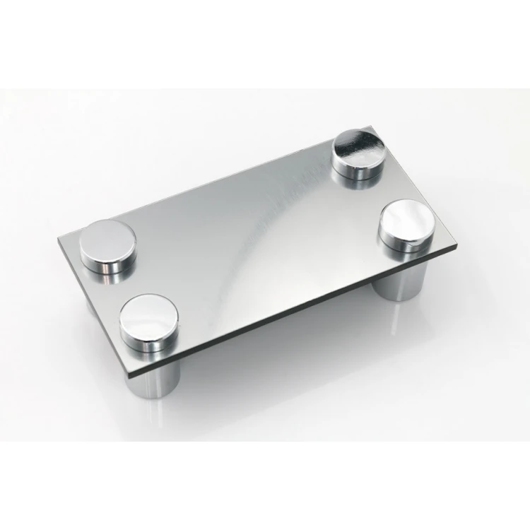Dystans aluminiowy do szyldów i tabliczek - srebrny chromowany - średnica 19mm - DDS036