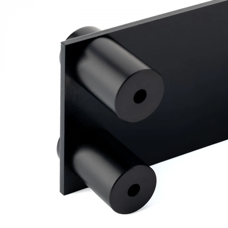 Dystans aluminiowy do szyldów i tabliczek - czarny - średnica 19mm - DDS011