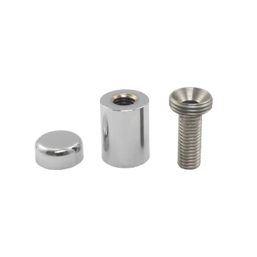 Dystans chromowany do szyldów i tabliczek - 2 medium - średnica 14mm - DDS035