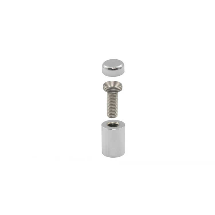 Dystans chromowany do szyldów i tabliczek - 2 medium - średnica 14mm - DDS035