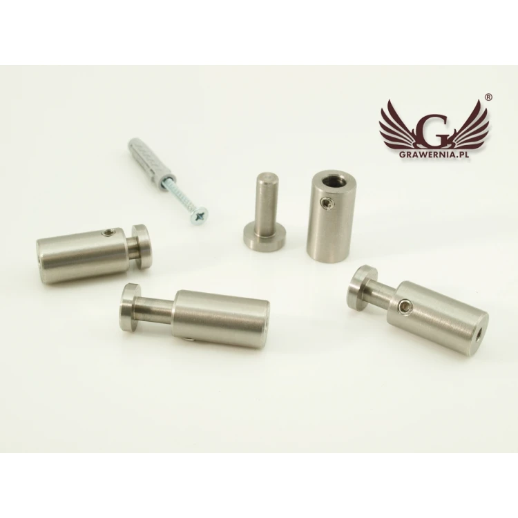 Dystans do szyldów i tabliczek - stalowy - średnica 12mm - DDS010
