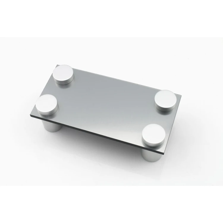 Dystans aluminiowy do szyldów i tabliczek - srebrny satynowy - średnica 19mm - DDS013