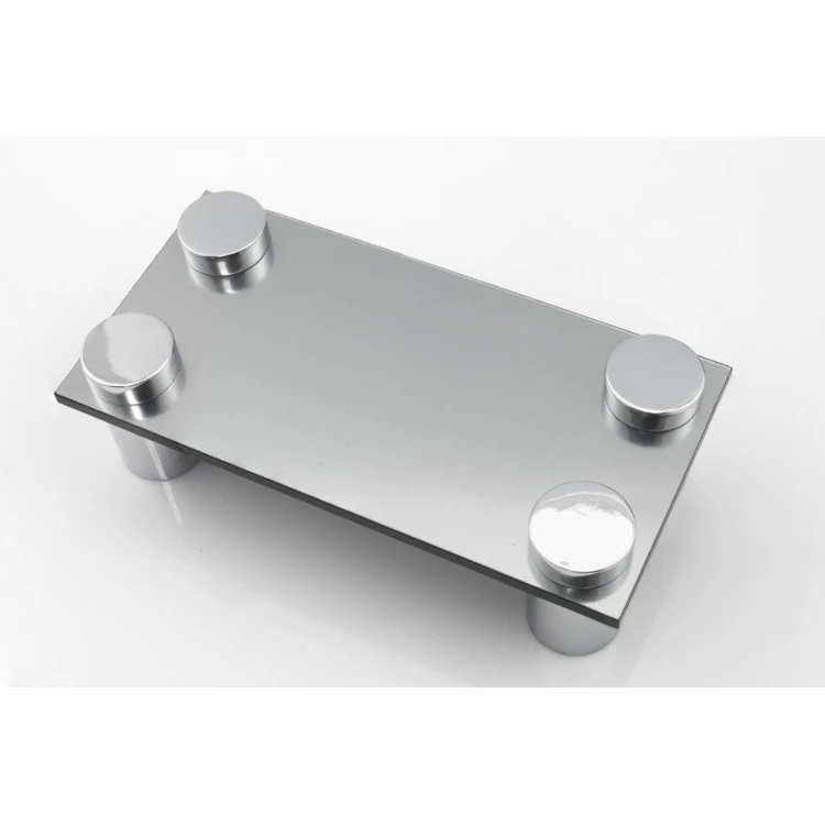 Dystans aluminiowy do szyldów i tabliczek - srebrny chromowany - średnica 19mm - DDS015