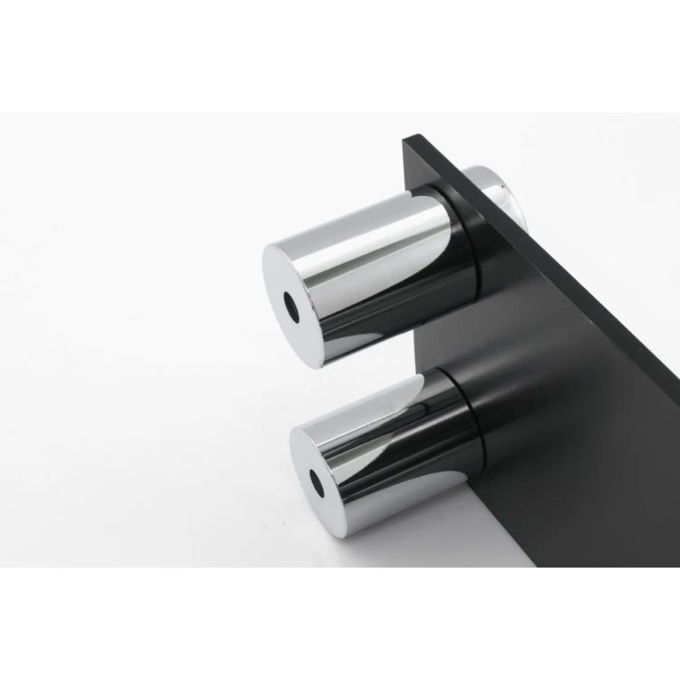 Dystans aluminiowy do szyldów i tabliczek - srebrny chromowany - średnica 19mm - DDS015